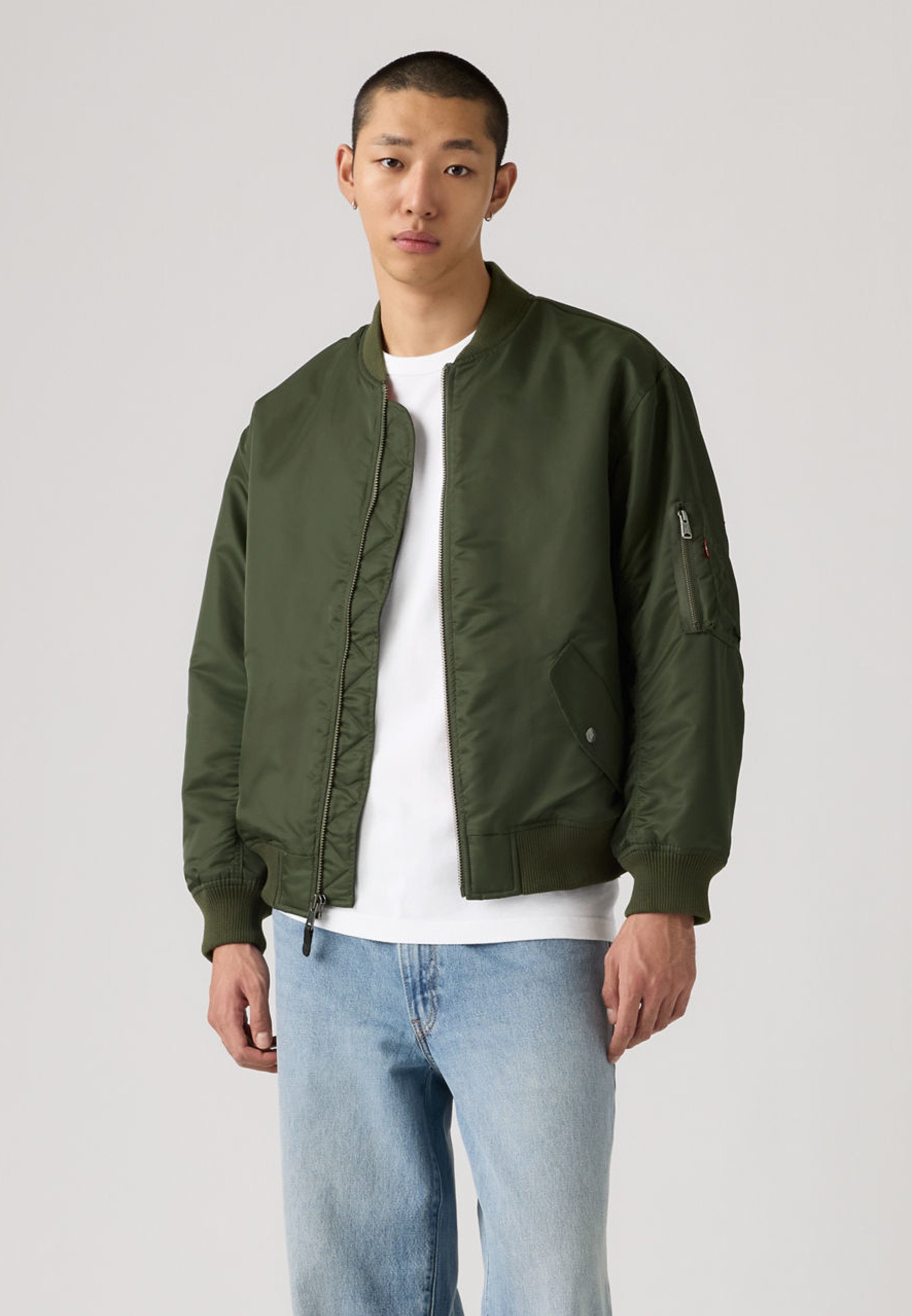 Levi's® MA-1 - Bomber Jacket - deep depths/khaki - Zalando.ie