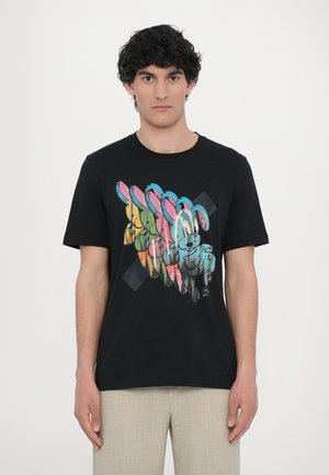 BUNNY REPEAT - T-shirt imprimé - black