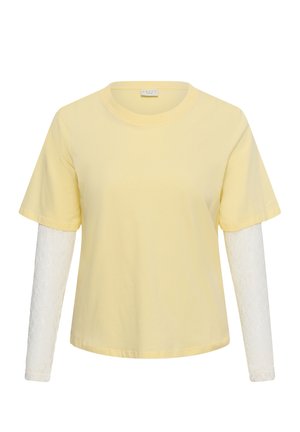 Kaffe Curve, KCELLINA - Langærmet T-shirt - pastel yellow