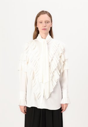 CARDINI TILJA SHIRT - Blúzka so zapínaním na gombíky - snow white