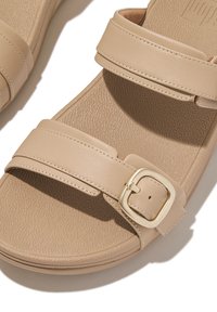 FitFlop LULU ADJUSTABLE SLIDE - Muiltjes - beige