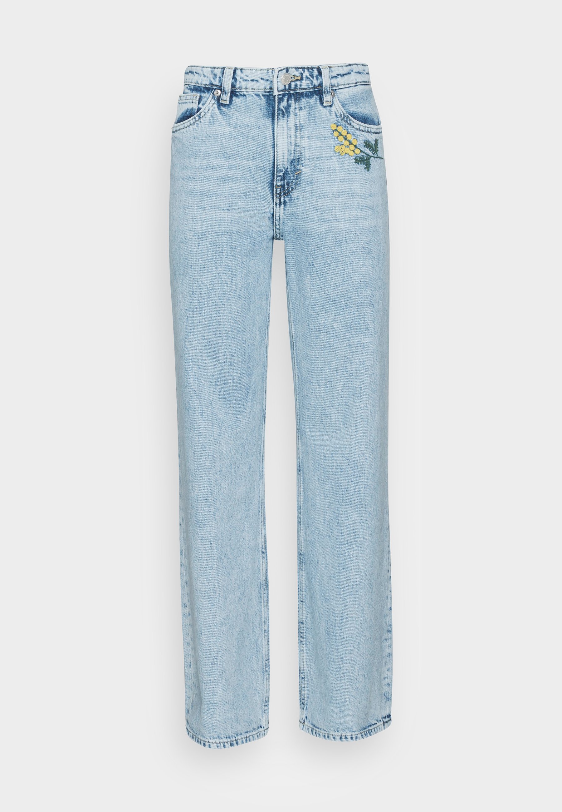 Monki YOKO EMBROIDERY - Laisvo kirpimo 