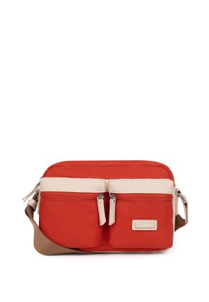 Hexagona Borsa a tracolla - rouge brique beige ivoire