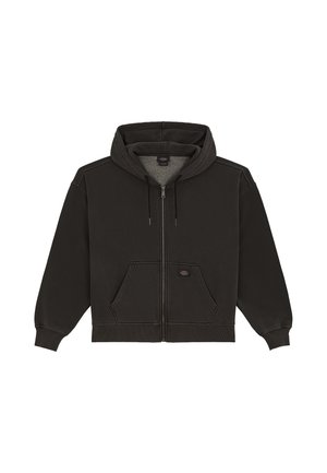Dickies, SUTCLIFFE CROPPED ZIPPED HOODIE - Sweat zippé - black