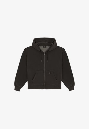Dickies, SUTCLIFFE CROPPED ZIPPED HOODIE - Sweat zippé - black