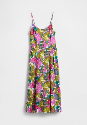 V NECK SHIRRED MAXI - Kjole - multi coloured