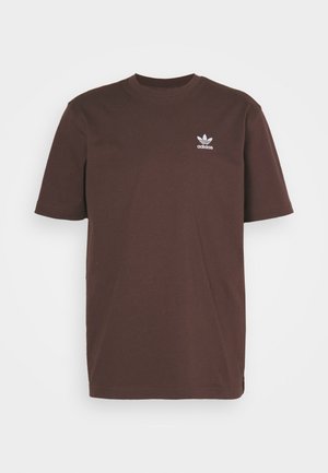 adidas Originals TREFOIL ESSENTIALS - T-shirt print - shadow brown