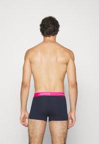 Lacoste 3 PACK - Boxer alsónadrág - bleu marine/vert fonce/orange