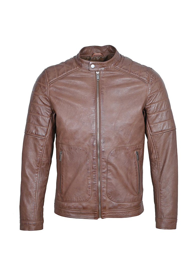 Le Temps des Cerises Junior Leren jas cognac Le Temps des Cerises Junior Leren jas cognac