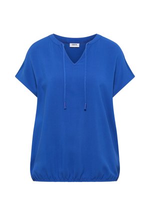 Cecil, KURZARM BLUSE MIT STRUKTURMIX - Camiseta básica - surf blue