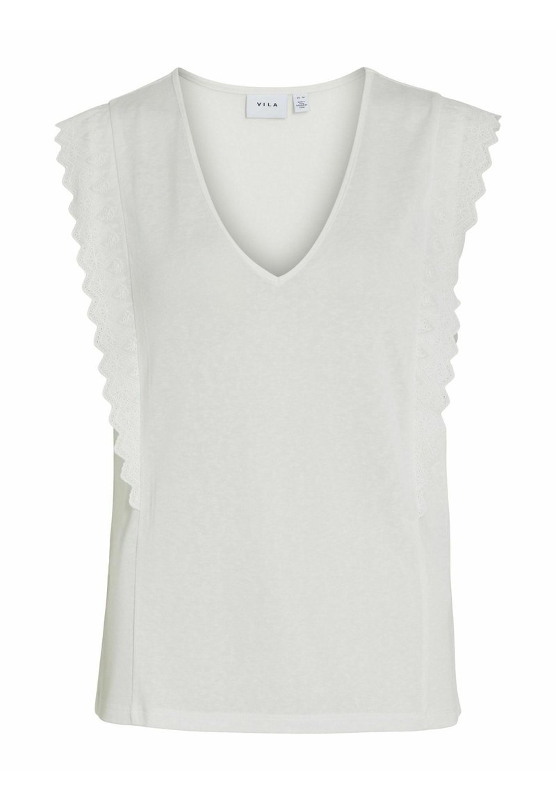 Vila T-shirt print wit
