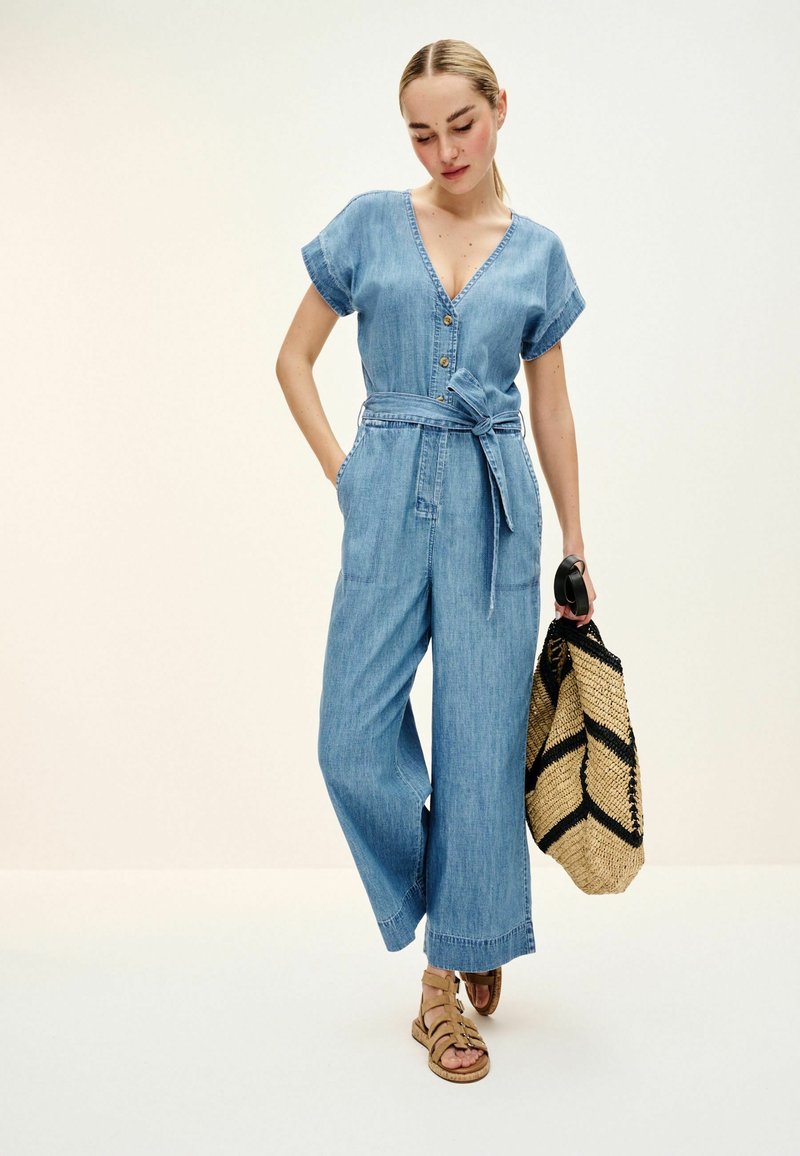 Next WIDE LEG - Overall / Jumpsuit - mid blue