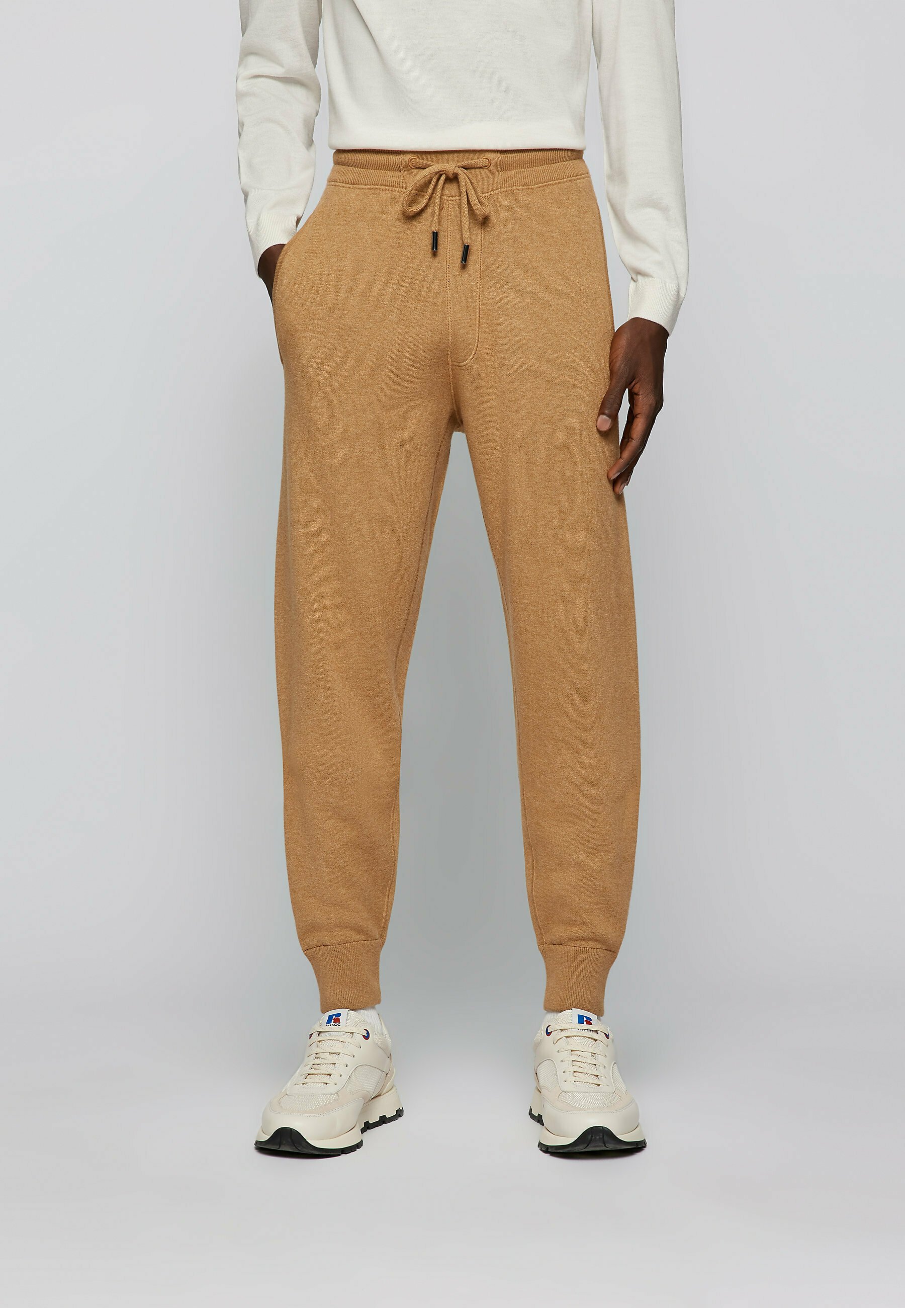 BOSS NICOLETTO - Pantaloni sportivi - beige - Zalando.it
