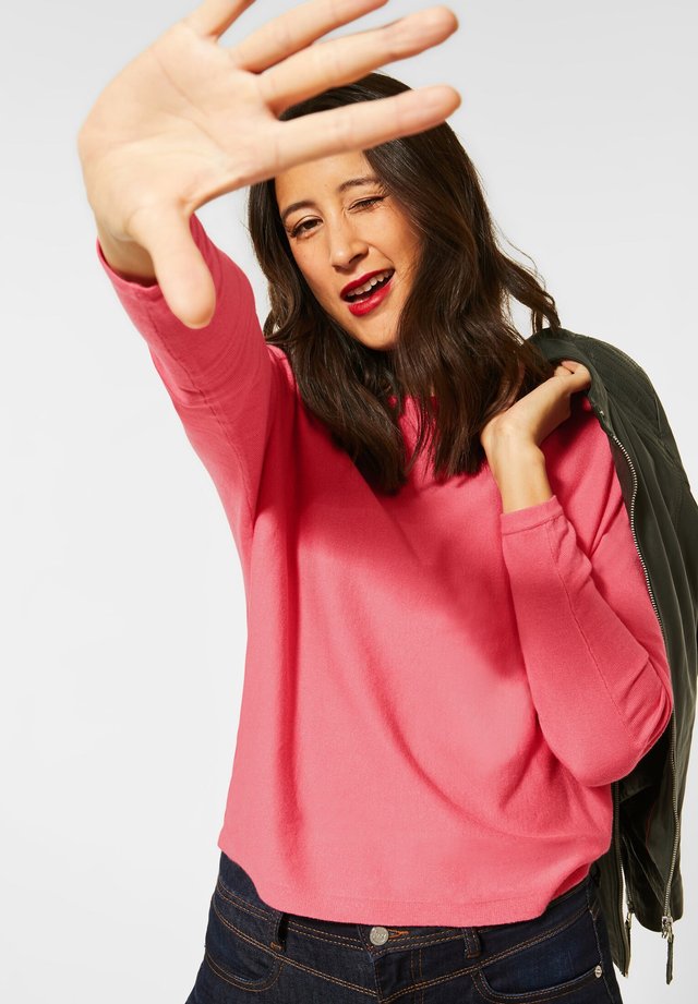 MIT DOLMANÄRMELN - Strickpullover - rosa