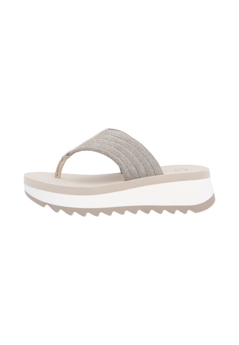 Rieker Sport ZEHENTRENNER  - Sandales tongs - beige