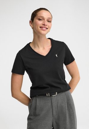 Polo Club, T-SHIRT WOMAN RIGBY GO TSHIRT V W IO SHORT SLEEVE REGULAR FIT - Camiseta básica - black