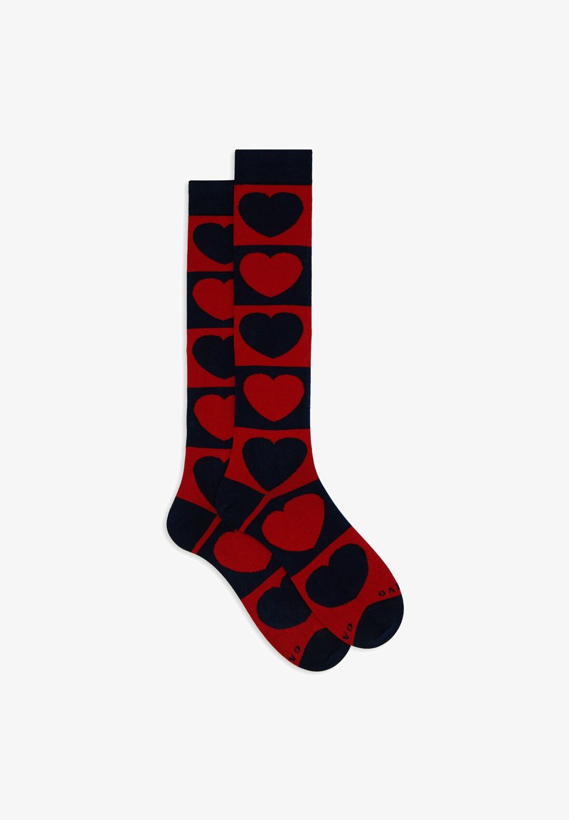 Gallo LOVE HEART MOTIF - Calze - papavero