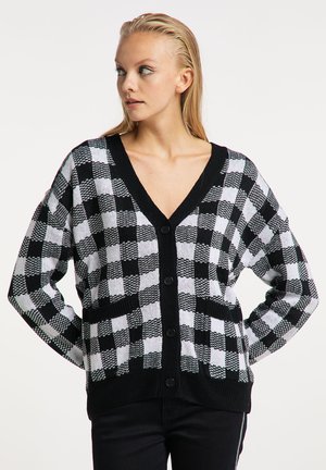 Cardigan - schwarz weiss
