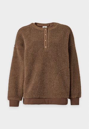 Quiksilver, BARRANCO CREW - Felpa in pile - pine bark