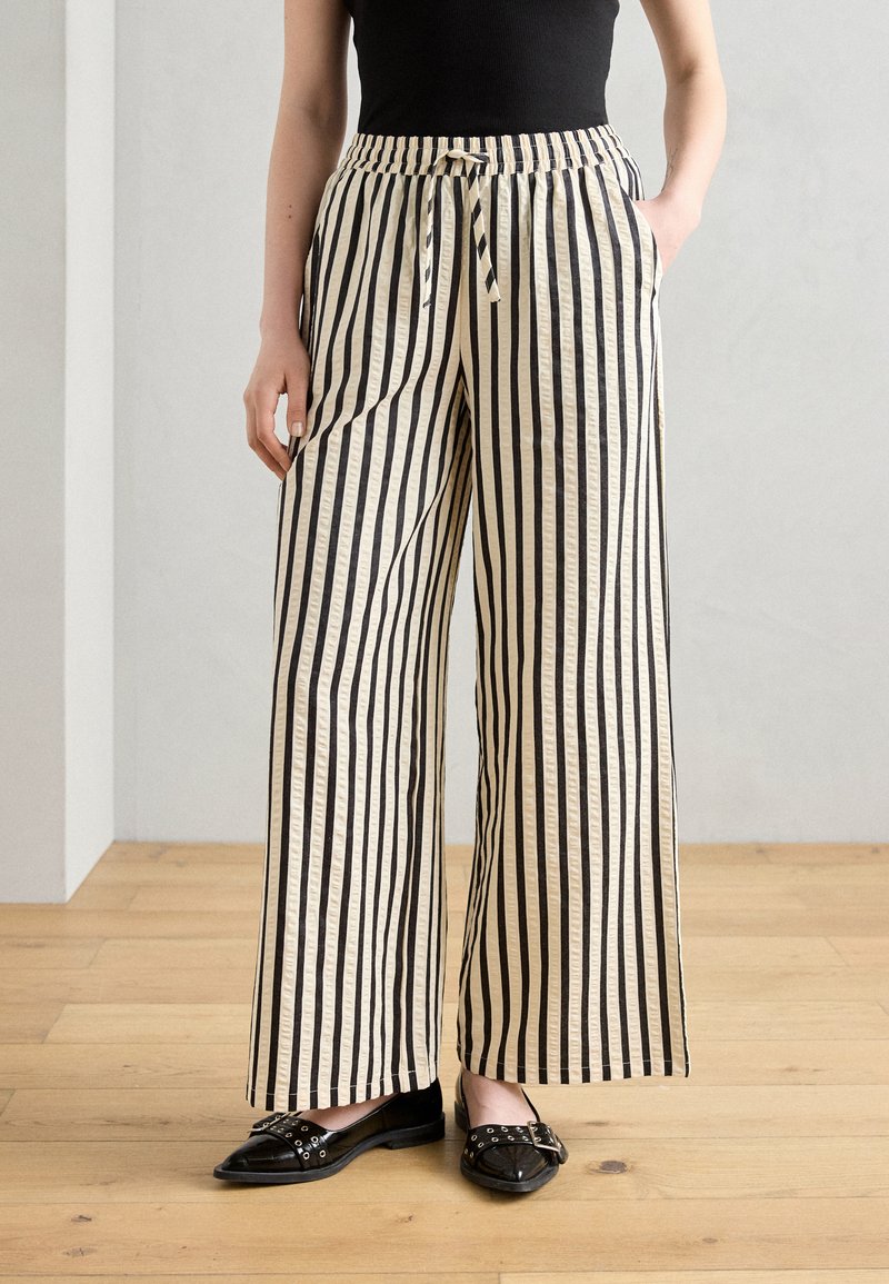 Lollys Laundry PANTS - Kelnės - white/black