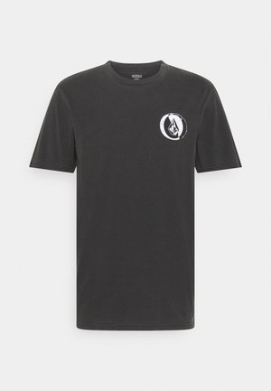 STONE SPLIT TEE - Print T-shirt - black