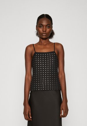 ONLY Tall ONLBECCA STUDS STRAP - Débardeur - black/silver