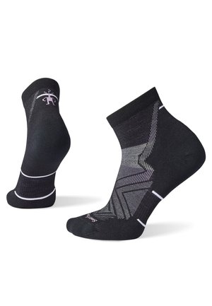 WOMEN'S RUN TARGETED CUSHION ANKLE SOCKS - Sportsocken - black