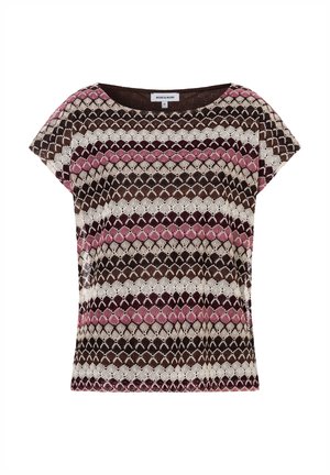 More & More, MORE & MORE TRENDIGES AJOURMUSTER-KURZARMSHIRT - Print T-shirt - fancy jesey