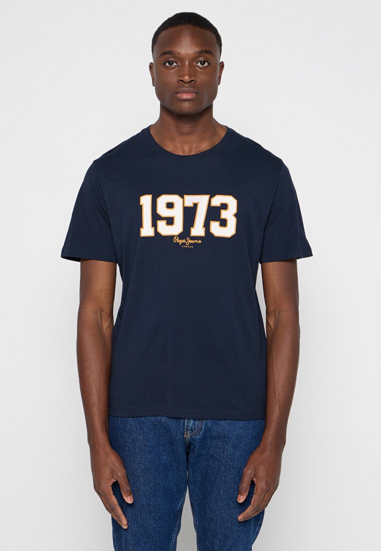 Pepe Jeans T-shirt print donkerblauw