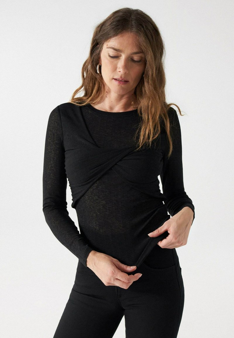 Salsa Jeans Jersey de punto black/negro Zalando.es