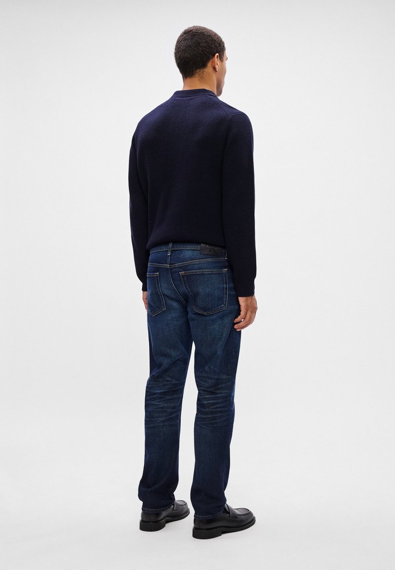 Calvin Klein SLIM STRAIGHT - Džíny Slim Fit - dark casper