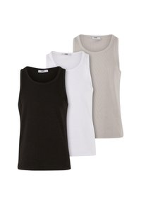 3 PACK  - Tops - jet black bright white micro chip