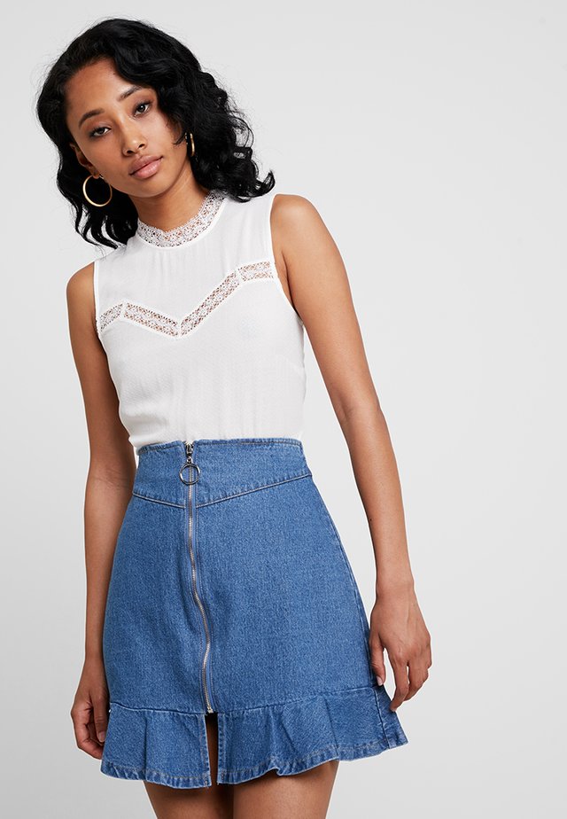 Bluse - cloud dancer