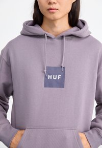 HUF BOX HOODIE UNISEX - Felpa - light plum