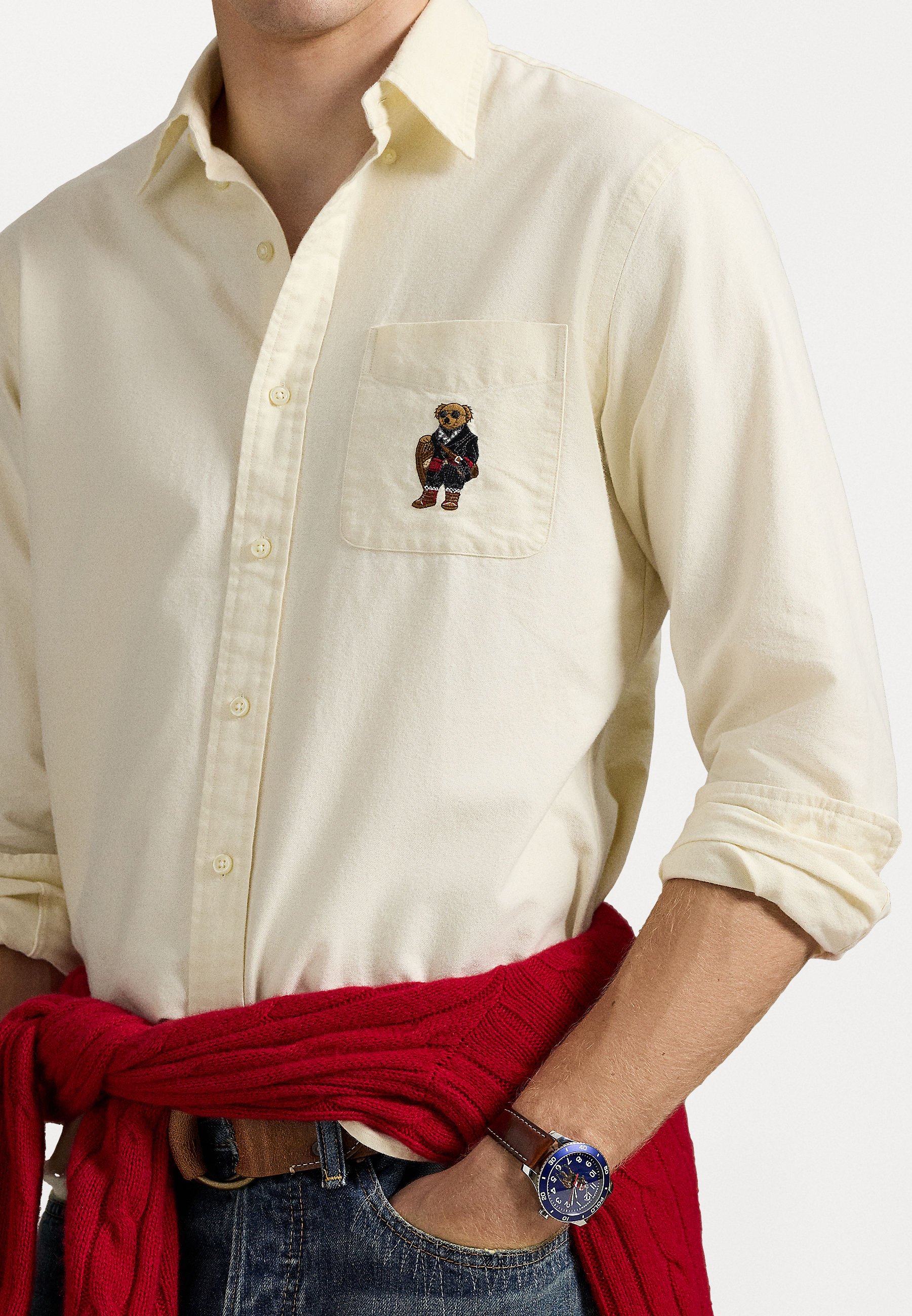 Polo Ralph Lauren CUSTOM FIT POLO BEAR OXFORD SHIRT - Shirt