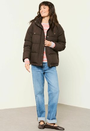 FatFace, PETITE FIT - SHORT PUFFER JACKET - Winterjacke - chocolate brown