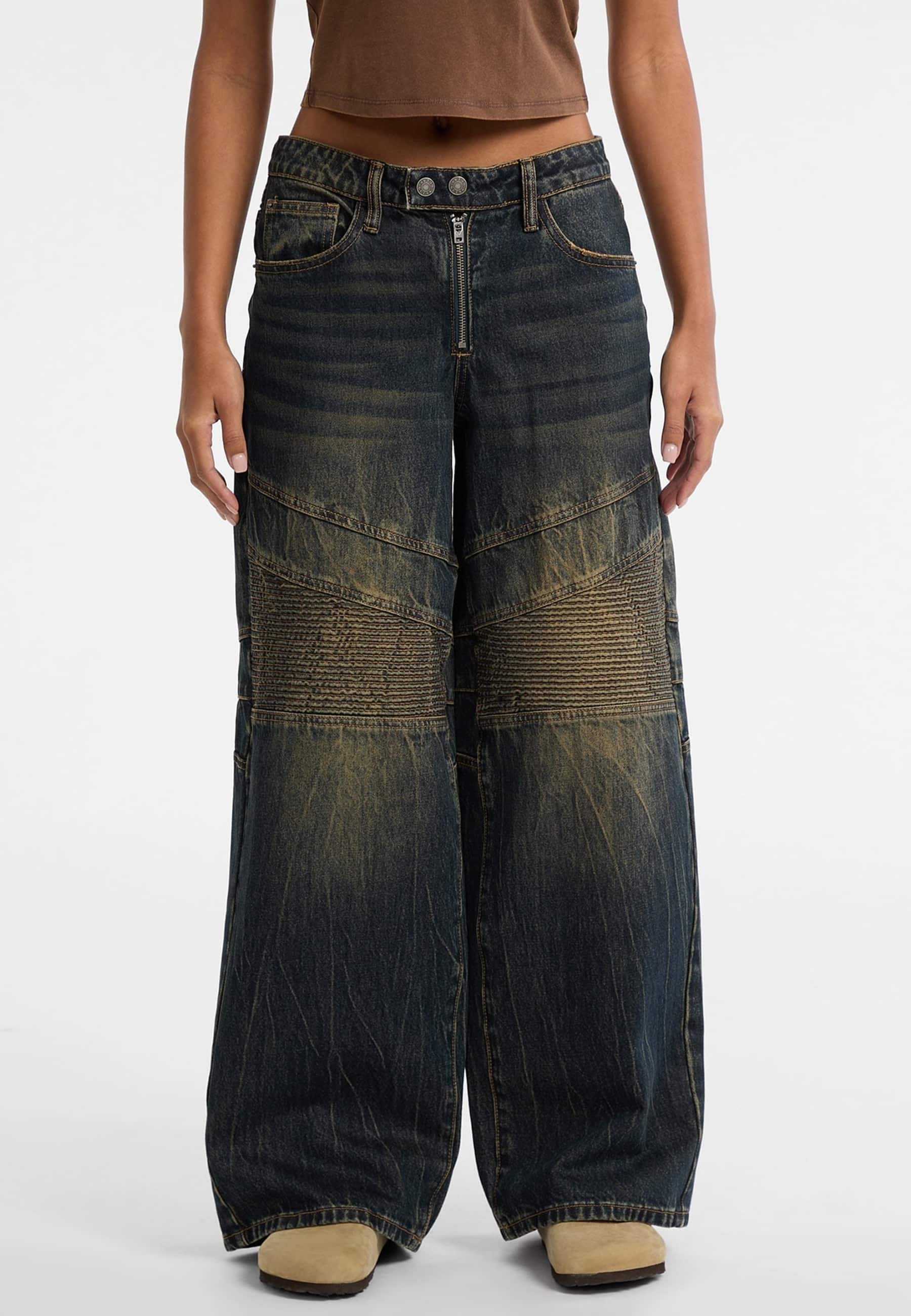 GUESS Twe689 39830 Jeans Für Damen – Schwarz, Reißverschluss, 100% Synthetik