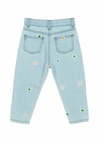 The New Siblings PORTIA CARROT - Laisvo kirpimo džinsai - light blue denim emb