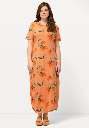 PEACH PRINT SHORT SLEEVE - Jersey dress - peach