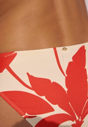 Next RUCHED SIDE LEG - Bikiniunderdel - ecru red floral