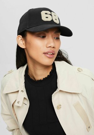 BASEBALL MIT FROTTEE PATCH - Cappellino - black