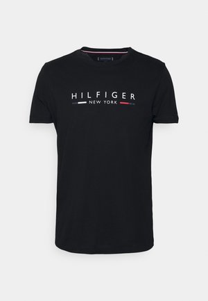 Tommy Hilfiger NEW YORK TEE - Camiseta estampada - black