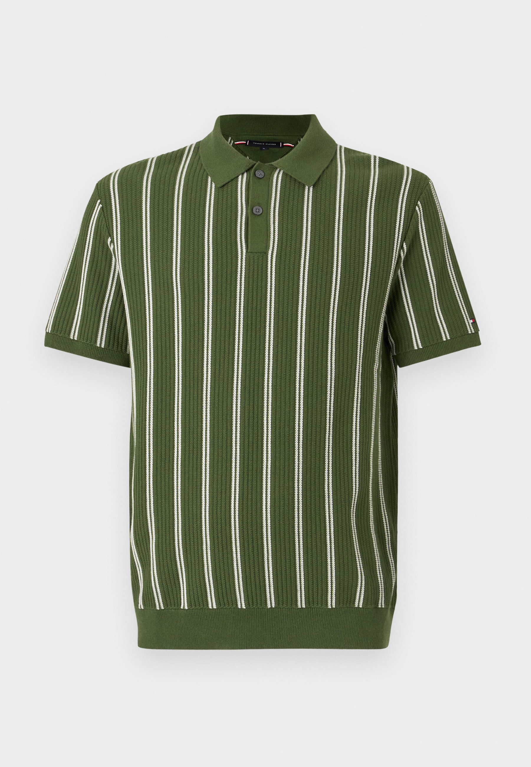 Tommy Hilfiger KNITTED VERTICAL STRIPE - Polo - mountain pine