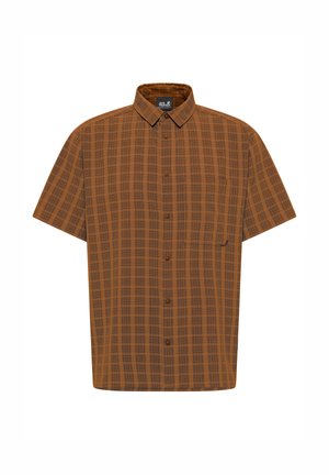 Jack Wolfskin, MESETA SHIRT M - Camicia - check autumn leaves
