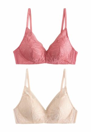 2 PACK  - Triangel BH - rose pink