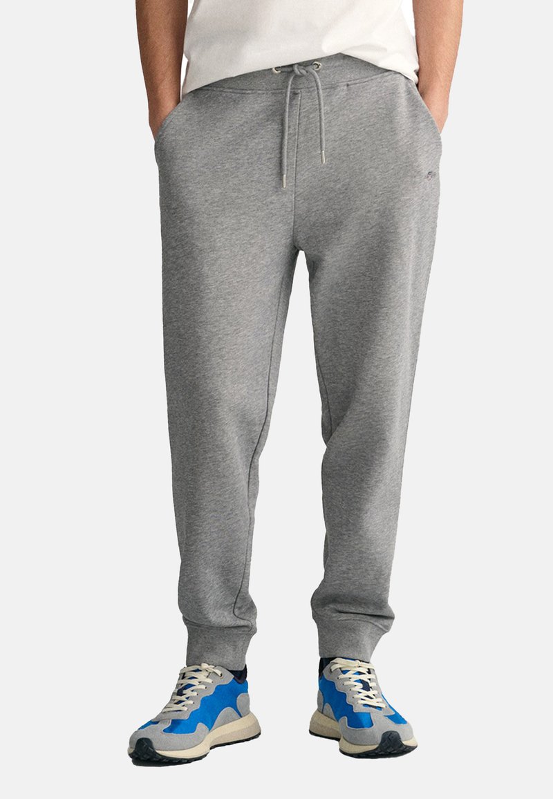 GANT REG SHIELD - Jogginghose - grey melange