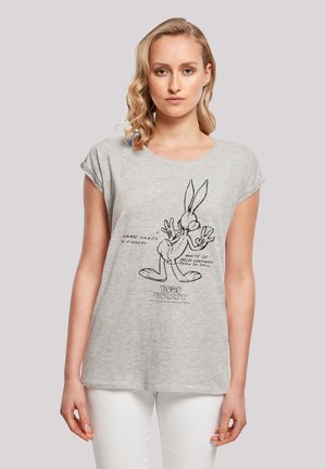 F4NT4STIC LOONEY TUNES BUGS BUNNY  BELLY - T-shirts med print - heather grey