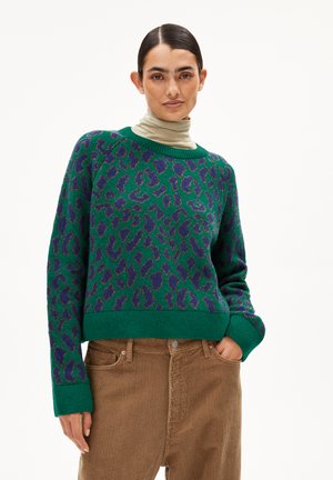 Strickpullover - emerald green