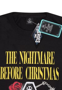 Henry Tiger DISNEY NIGHTMARE BEFORE CHRISTMAS JACK COFFIN - Triko s potiskem - black