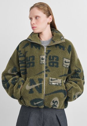 STREET - Flīsa jaka - medium olive/neutral olive/sail